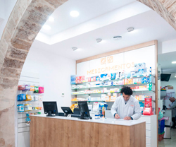 decoración de farmacias